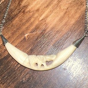 Hand carved ivory necklace